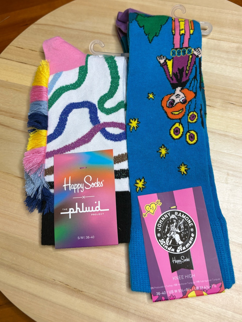 Happy Socks for women, shoe size 51/2 to 91/2